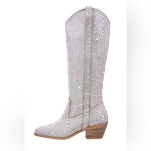 Boutique Rhinestone Knee-High Boots🪩🕺